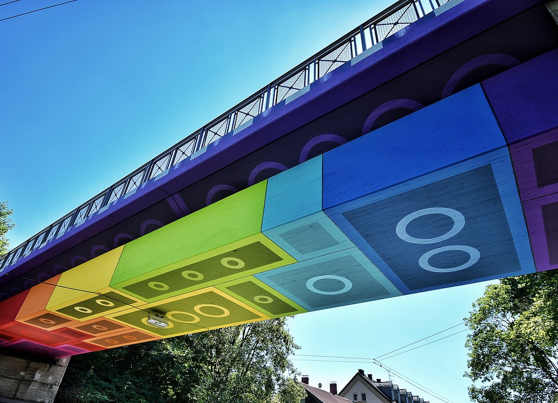Lego-Brücke in Wuppertal