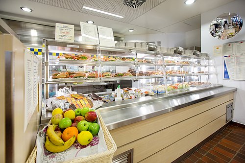 Cafeteria Sport und Design auf dem Campus Grifflenberg der Bergischen Universität Wuppertal